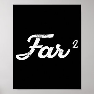 Far Squared Farfar Swedish Or Danish Grandpa Funny Poster