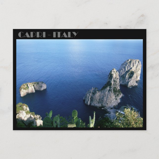 Faraglioni Rocks, Isle of Capri postcard (Front)
