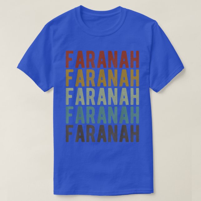 Faranah City Guinea Retro  T-Shirt (Design Front)