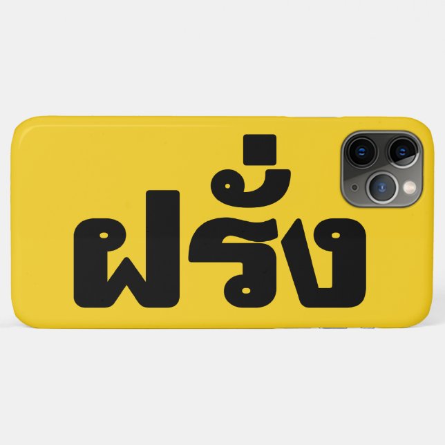 Farang ♦ Foreigner in Thai Language Script ♦ Case-Mate iPhone Case (Back (Horizontal))