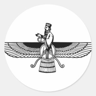 Faravahar Classic Round Sticker