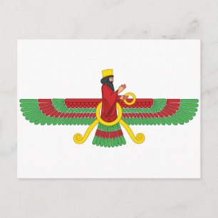 Faravahar Symbol Postcard