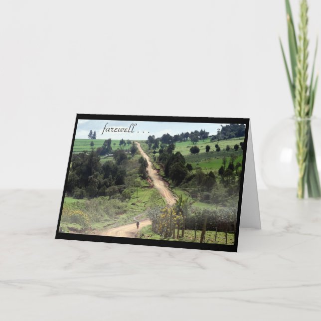 fare well track card (Front)