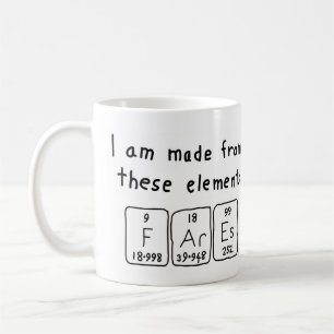 Fares periodic table name mug