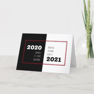 FAREWELL 2020   Looking Forward 2021   New Year Holiday Card
