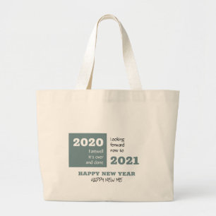 FAREWELL 2020   Looking Forward 2021   New Year Large Tote Bag
