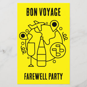 Farewell Bon Voyage Party Flyer