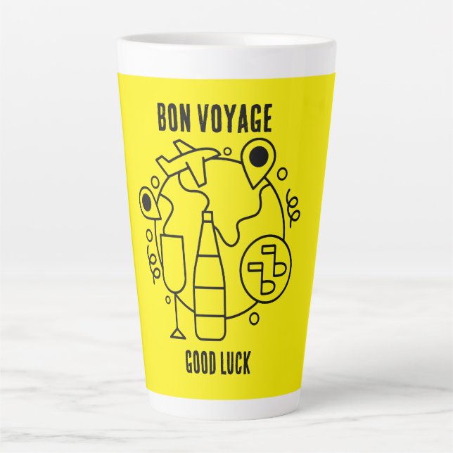Farewell Bon Voyage Party Latte Mug (Front)