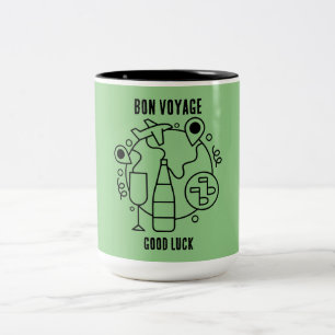 Farewell Bon Voyage Party Two-Tone Coffee Mug