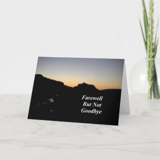 Farewell But Not Goodbye Sunset River Scene Card