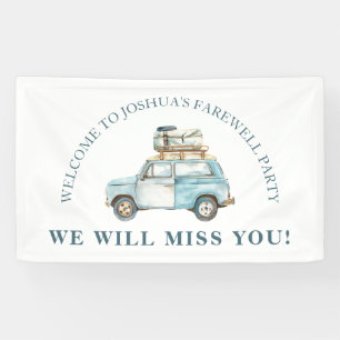 Farewell Car and Luggage Going Away Party Welcome Banner