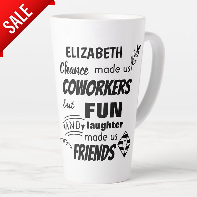 Farewell Coworker Boss - we are Friends Custom Latte Mug (Creator Uploaded)