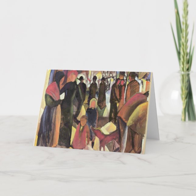 Farewell, famous painting by August Macke Card (Front)