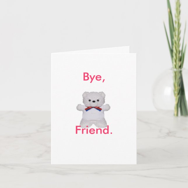 Farewell friend card (Front)