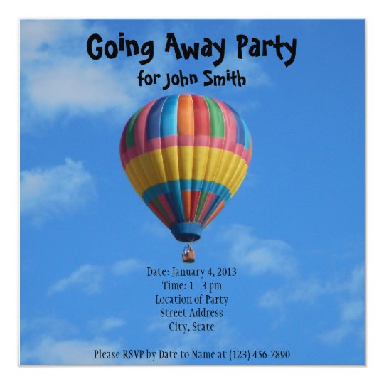 Farewell/Going Away Party Invitation | Zazzle.com.au