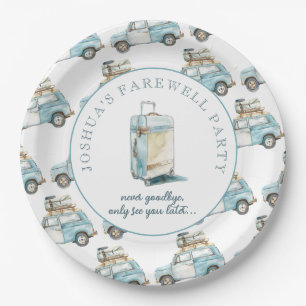 Farewell Grad Cute Car Going Away Party Paper Plate