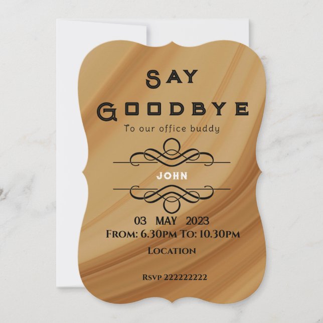 Farewell  invitation (Front)