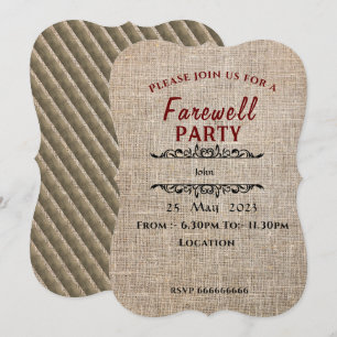 Farewell Invitation