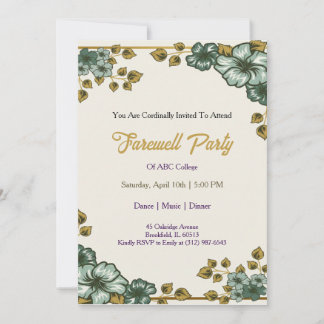 Farewell Invitation Template Goodbye Party Invitat