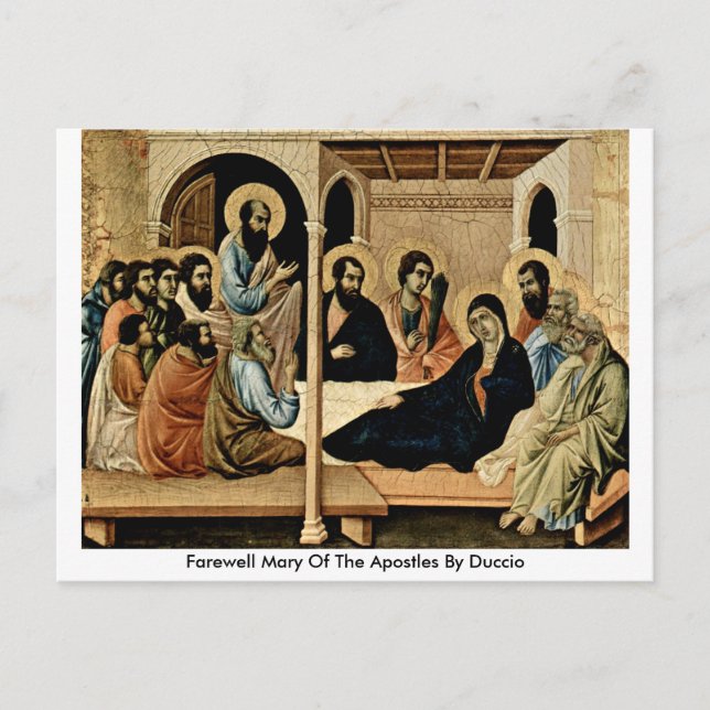 Farewell Mary Of The Apostles By Duccio Postcard (Front)