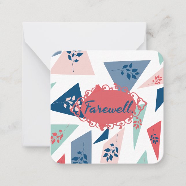 Farewell Note Card (Front)