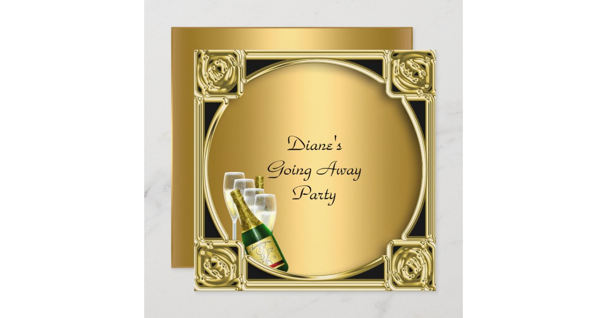 Farewell Party Invitation Card Good Bye | Zazzle