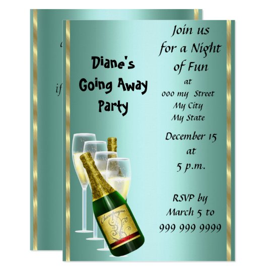 farewell party invitation card good bye zazzle com au going away party invite template