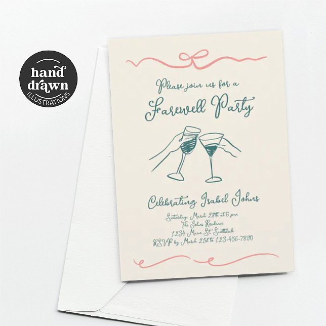 Farewell Party Invitation for Woman or Man (Creator Uploaded)