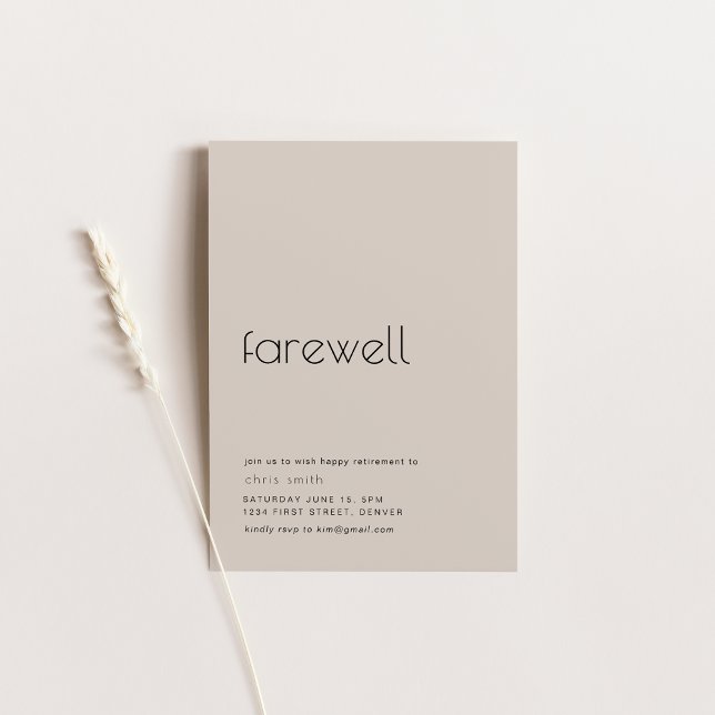 Farewell Retirement, Moving, Relocation Party Invitation (Creator Uploaded)