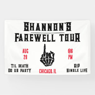 Farewell Tour, Music Festival Bachelorette Weekend Banner