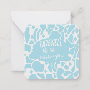 Farewell ! We will Miss you Card