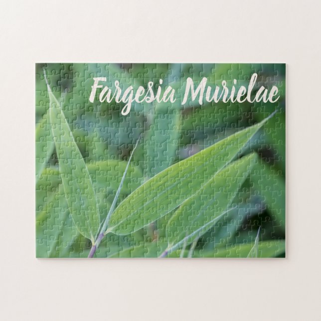 Fargesia murielae Bamboo plant for gardeners gift Jigsaw Puzzle (Horizontal)