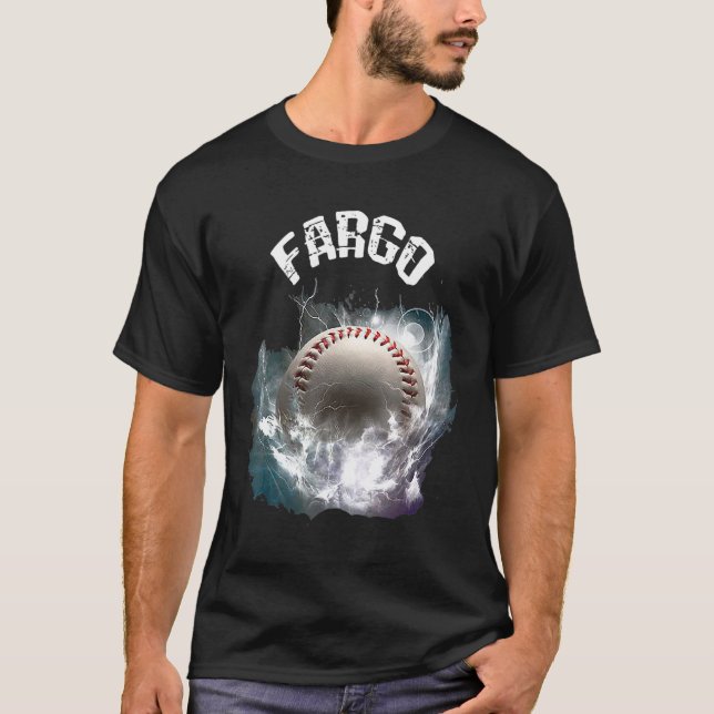 Fargo Baseball Retro T-Shirt (Front)