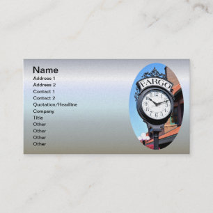 Fargo Clock Business Card