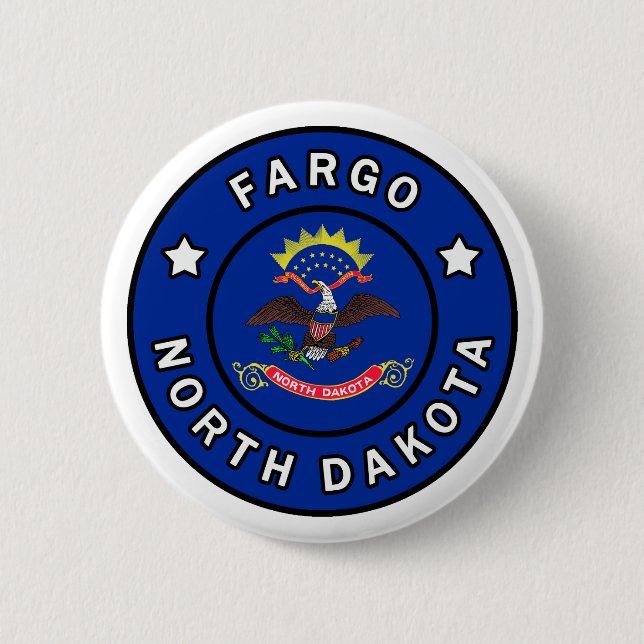 Fargo North Dakota 6 Cm Round Badge (Front)