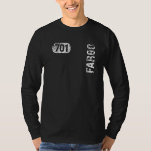 Fargo North Dakota 701 Area Code Vintage Retro T-Shirt