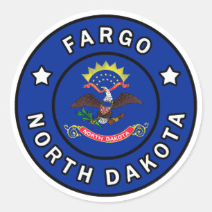 Fargo North Dakota Classic Round Sticker