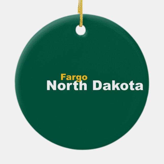 Fargo, North Dakota Ornament (Back)