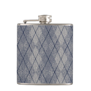 Faric Wool Texture Hip Flask