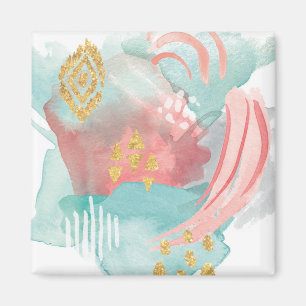 Faridas Abstract - Muted Colors Magnet