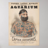 Farinis Royal Aquarium Captain Costentenus Poster