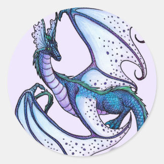 Fariy Dragon Classic Round Sticker
