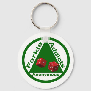 Farkle Addicts Anonymous Key Ring