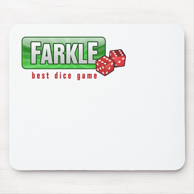 FARKLE - best dice game Mouse Pad (Front)