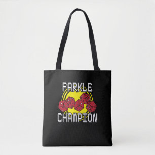 Farkle Champion - Funny Dice Saying, Board Game Tote Bag