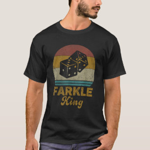 Farkle King Vintage Farkle Dice Game Mens T-Shirt