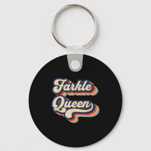 Farkle Queen Vintage Farkle Dice Game Womens Key Ring