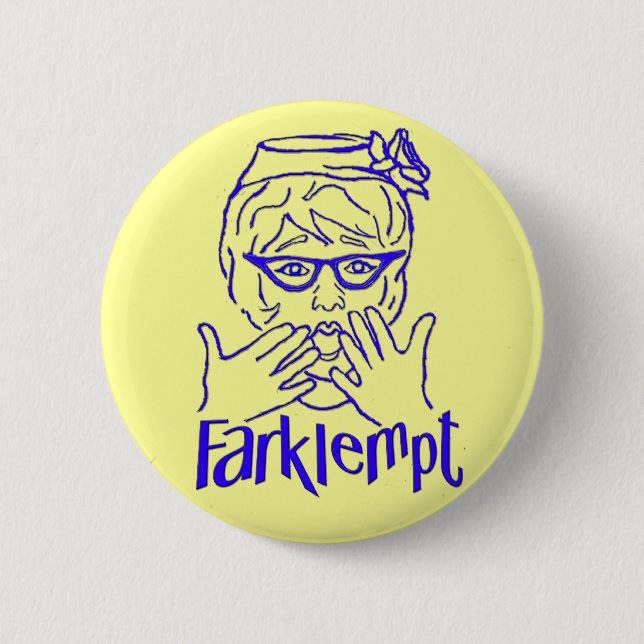 Farklempt 6 Cm Round Badge (Front)