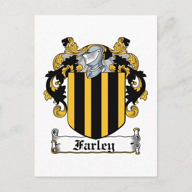 Farley Family Crest Postcard (Front)