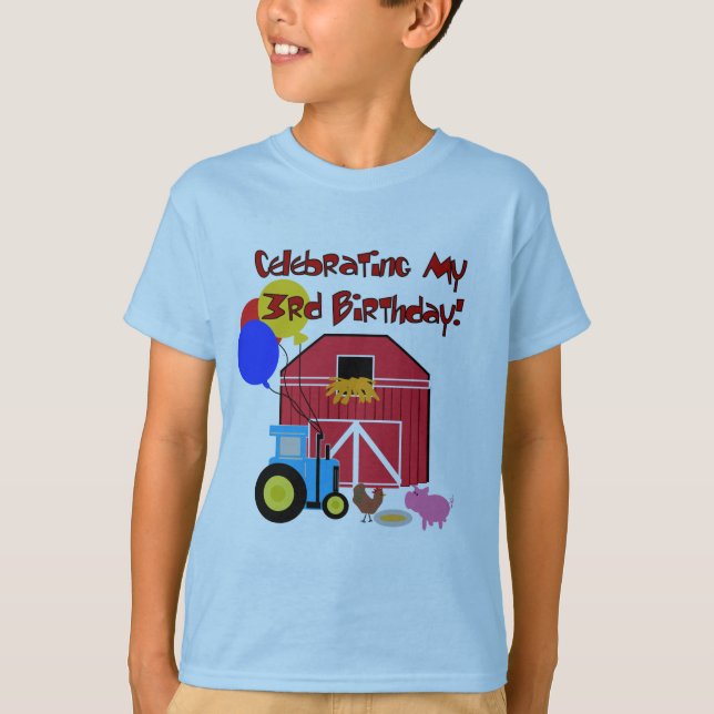 Farm 3rd Birthday T-shirts and Gifts (Front)